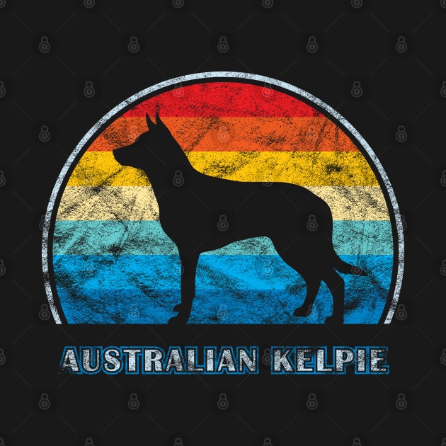 Australian Kelpie Vintage Design Dog by millersye