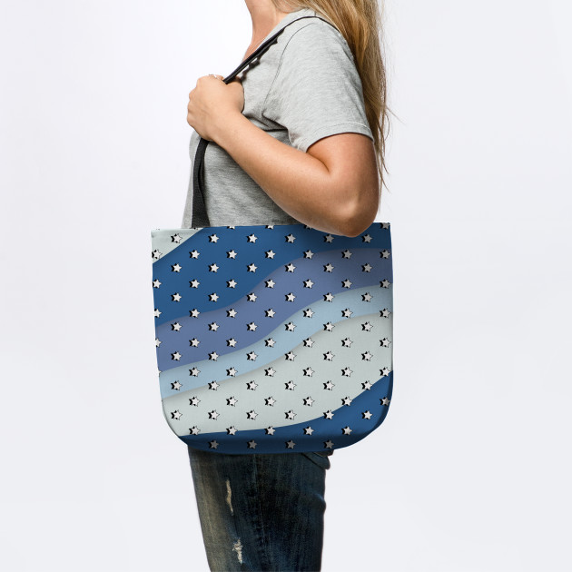 Blue Waves Retro Vsco Aesthetic Stars Aesthetic Stars Tote