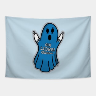 Ghost Detroit Lions Tapestry