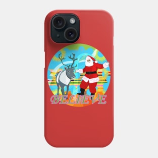 Santa Claus and Reindeer Phone Case