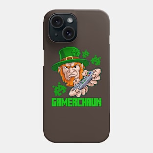 irish i was gaming funny st pay video gamer boys Phone Case