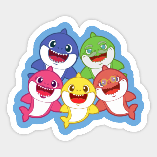 Download Baby Shark Doo do Family - Baby Shark - Sticker | TeePublic