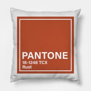 pantone 18-1248 TCX Rust Pillow