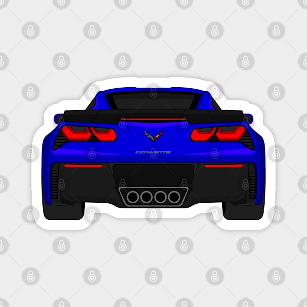 Z06 DARK-BLUE Magnet by VENZ0LIC