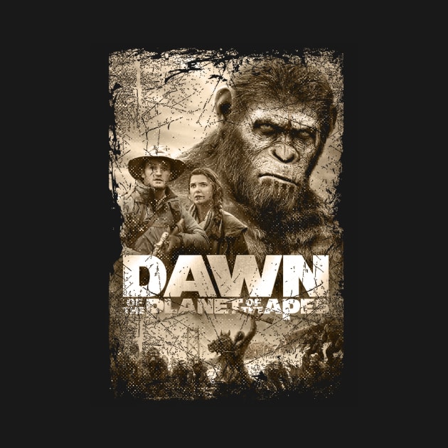 Ape Uprising  Dawn Of The Planet Of The Apes by WildenRoseDesign1