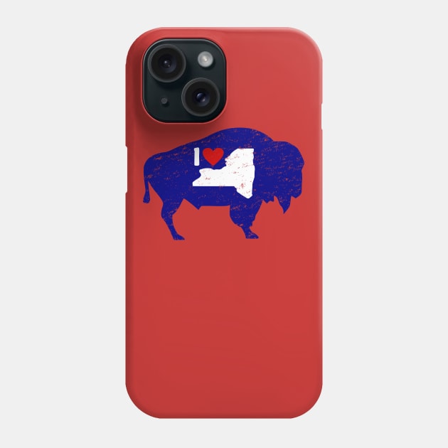 Distressed I Love Buffalo NY Phone Case by LaurenElin