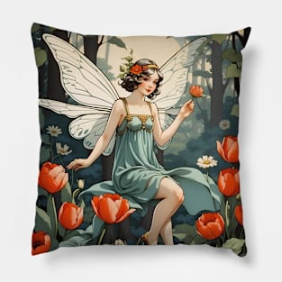 Retro 1920's Fairy Pillow