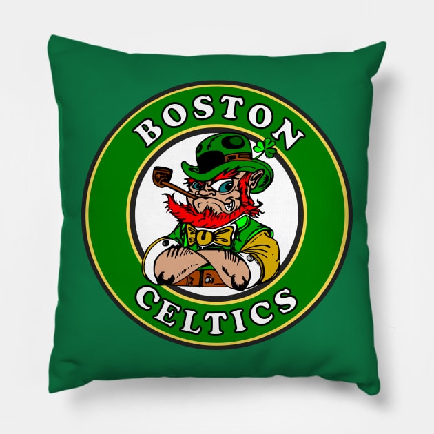 Boston Celtics Leprechaun Pillow by Bosko Art Designs