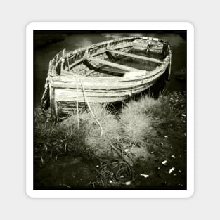 Old Rowing Boat at Brancaster , Norfolk, UK Magnet