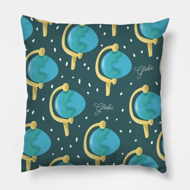 Globe pattern Pillow by nickemporium1