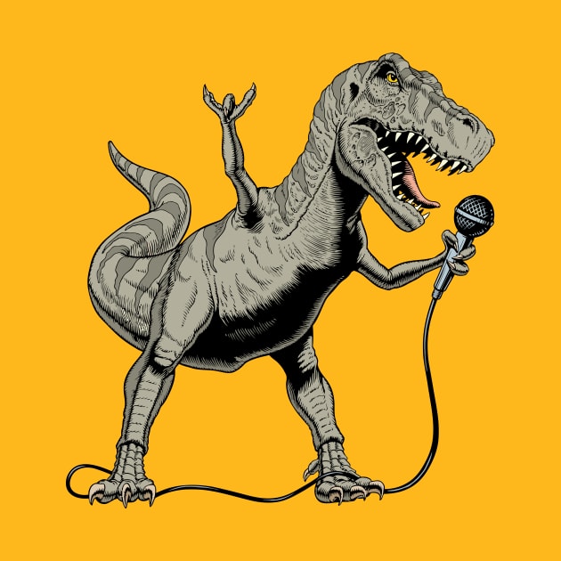 Tyrannosaurus is Singing by WorldDinosaurs