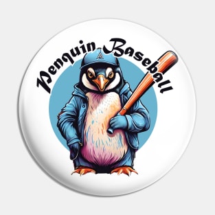 Penguin Baseball Pin