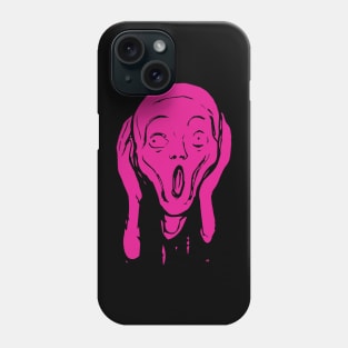 The Scream Edvard Munch The Scream Hearers Head Minimal Myoga Purple Phone Case