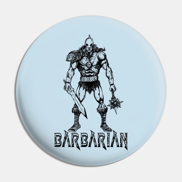 Barbarian Pin by Skillful Studios