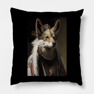 Coyote the Trickster Classic Portrait Pillow