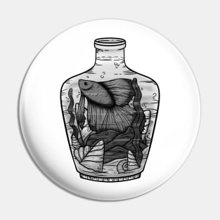 Fish in a Bottle Pin