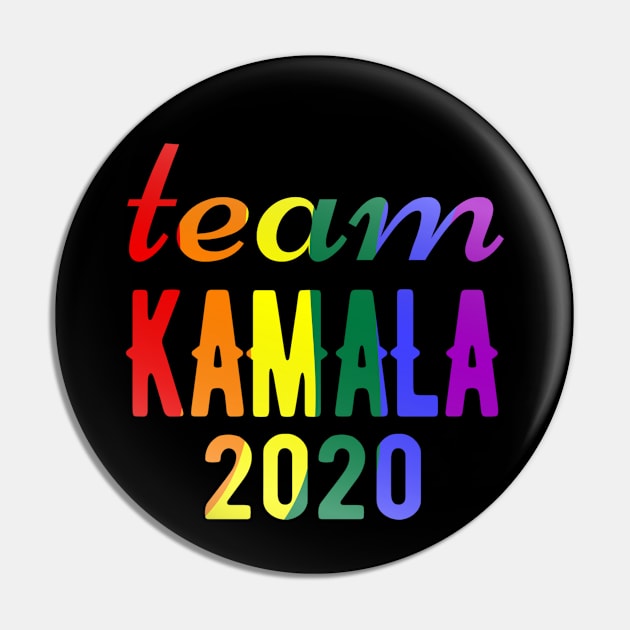 Kamala Harris for Vice President Team Kamala 2020 Vote Pro LGBT Rights Pin by OriginalGiftsIdeas