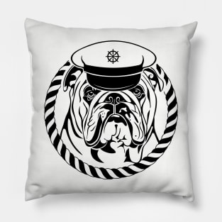 Funny Proud British Bulldog dog English Bulldog portrait Pillow