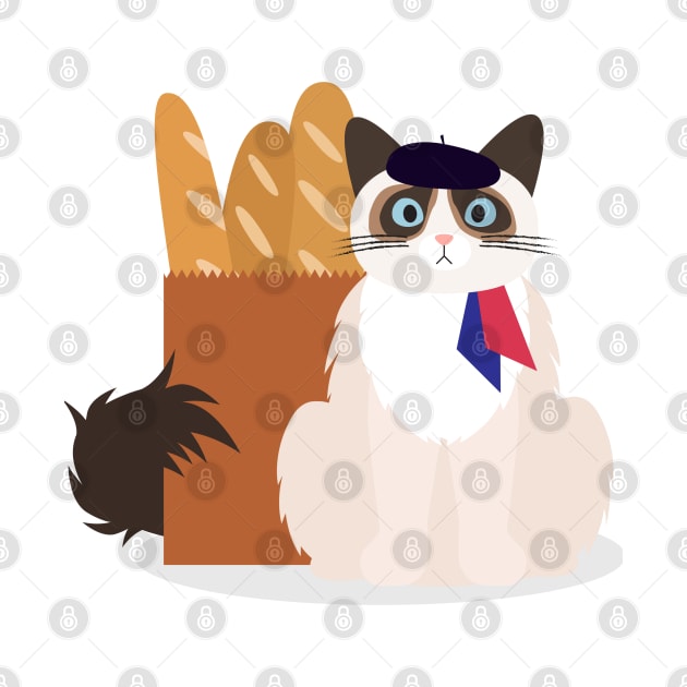 Bastille Day Cat by katnanigans