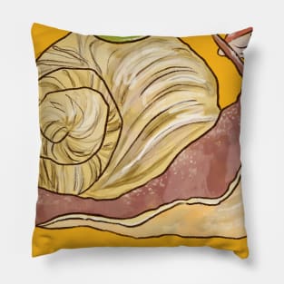 Cottagecore Snail Pillow