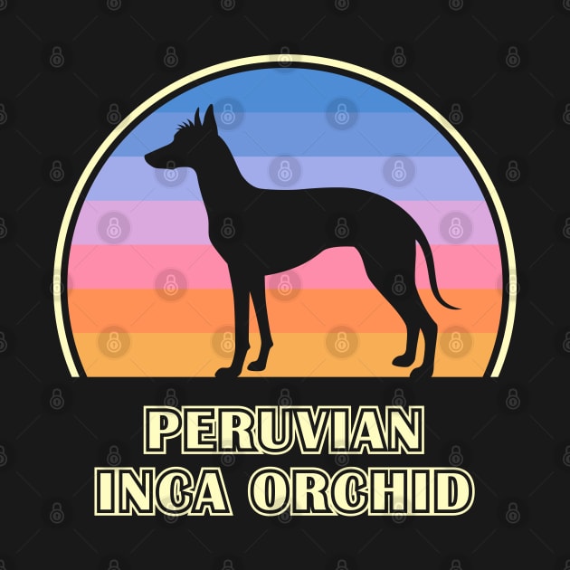 Peruvian Inca Orchid Vintage Sunset Dog by millersye