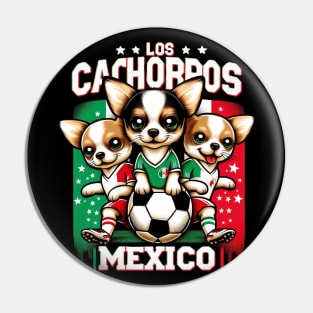 Chihuahua Soccer Futbol Los Cachorros Mexico #2 Pin