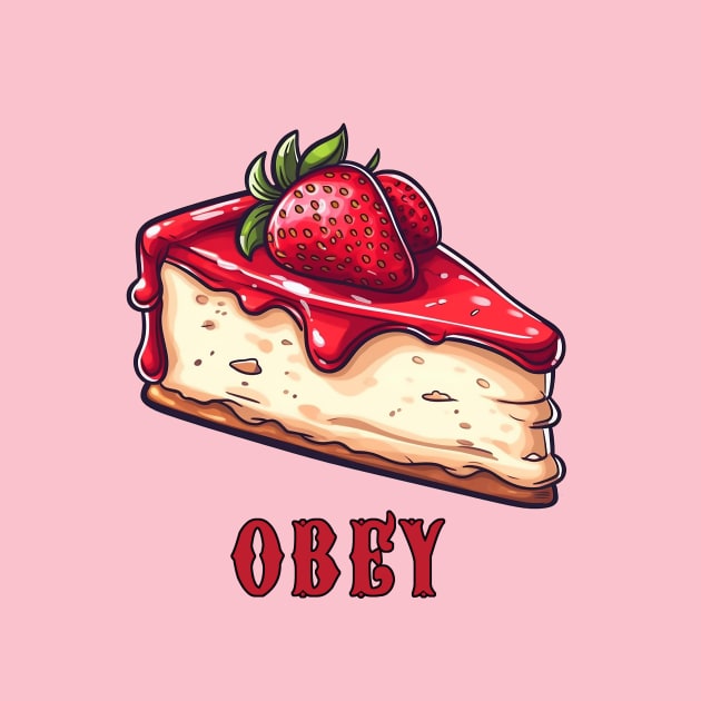 Obey The Cheesecake by DavidLoblaw