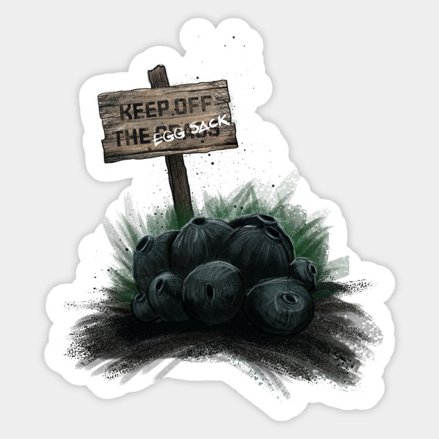 Alien Covenant Egg Sack Keep Off The Grass Alien Covenant Movie 2017 Sticker Teepublic