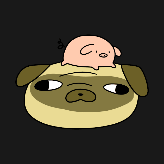 Pug Face and Mini Pig by saradaboru