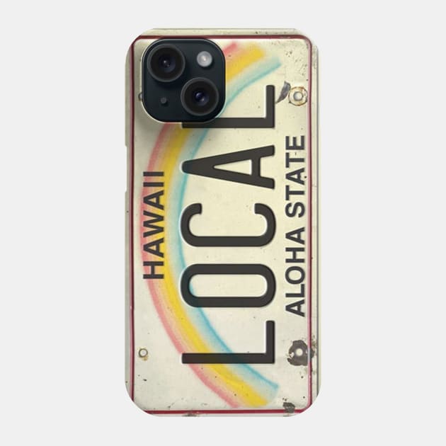 Local Vintage Hawaii License Plate Phone Case by HaleiwaNorthShoreSign