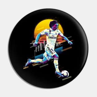 Luca Modric Football Player Pin