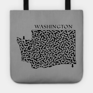 Washington State Outline Maze & Labyrinth Tote