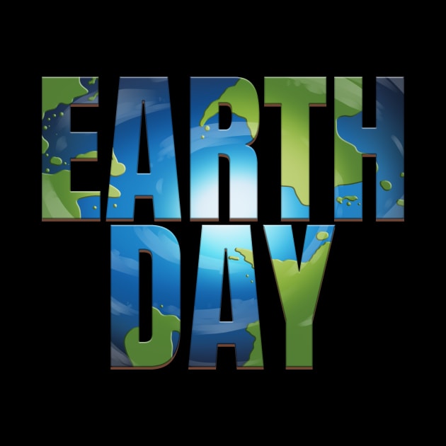 Logo With Ocean And Continents For Earth Day by SinBle