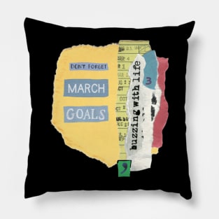 Monthly GOALS Pillow