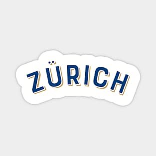 Zürich Switzerland Vintage Arched Type Magnet