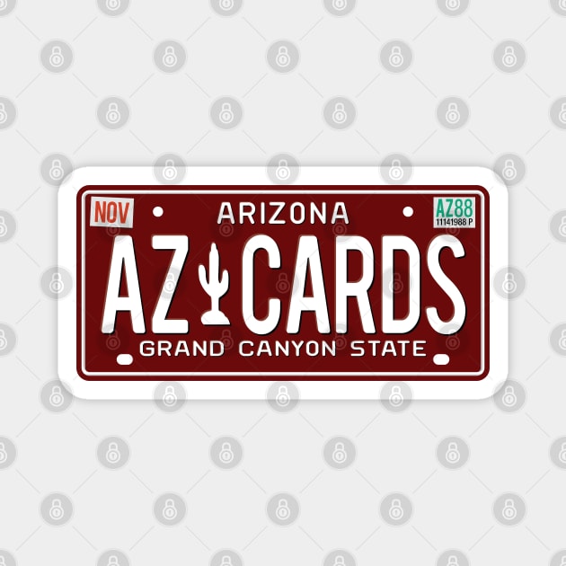 AZ Cards Vanity Plate Magnet by LunaGFXD