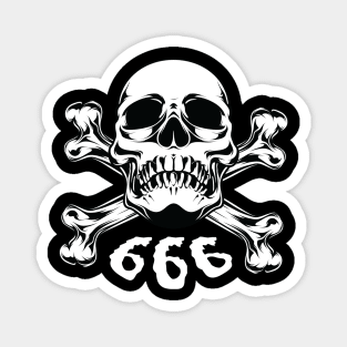 Skull Devil 666 Magnet