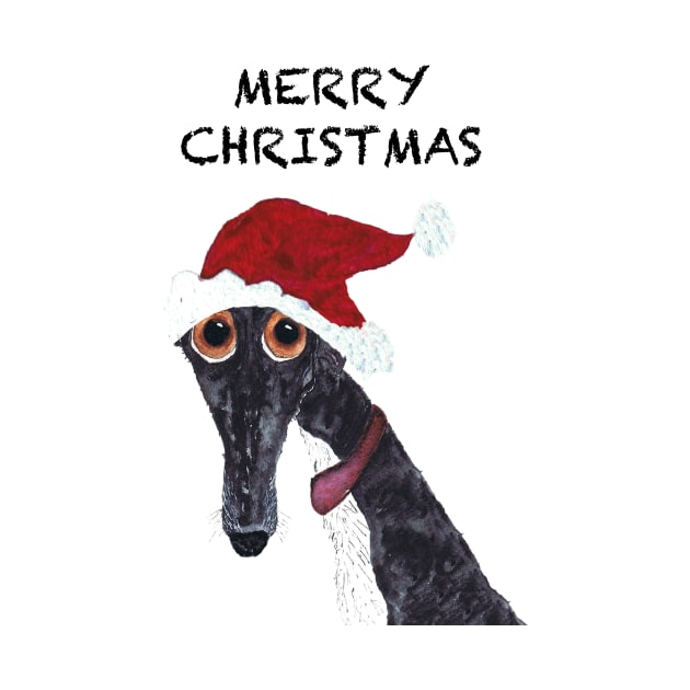 Greyhound Xmas by haresandcritters