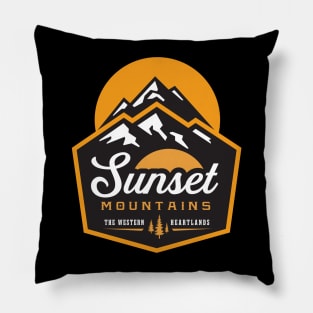 Sunset Mountains Pillow