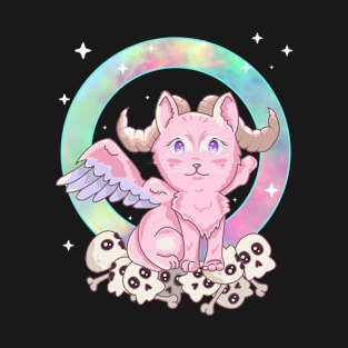 Cute Anime Kawaii Baphomet Pastel Goth Emo Punk T-Shirt