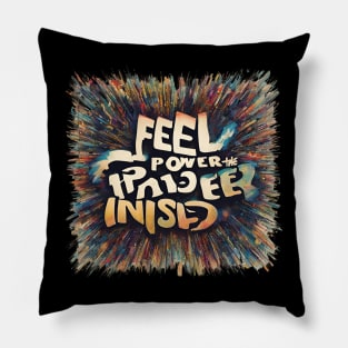 Text design art for hoodies Pillow