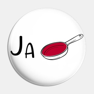 Funny Japan Pun - Ja "Pan" - Japanese Foodie Humor Pin