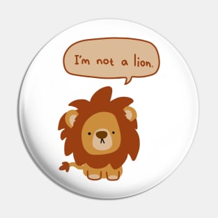 Lying Lion Pin