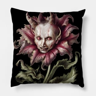 Demon Flower inspired by Hieronymus Bosch Pillow