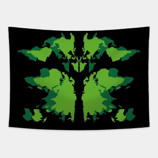 Green continents Tapestry