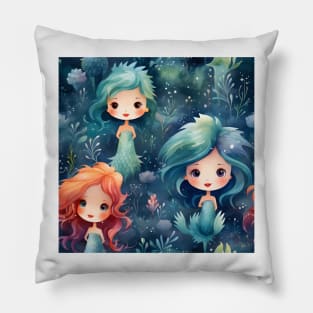 Mermaids Pattern 19 Pillow