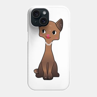 Brown Siamese Kitsch Cat Phone Case
