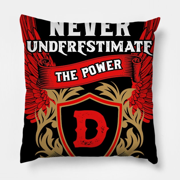 Never Underestimate The Power Dan - Dan First Name Tshirt Funny Gifts Pillow by dmitriytewzir