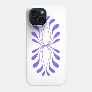 lilac line art Phone Case