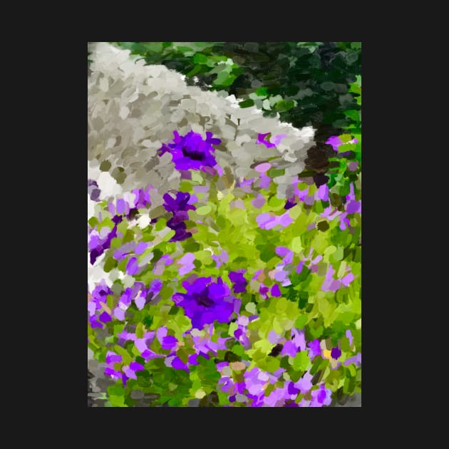 Abstract purple Petunia flower design by Dillyzip1202